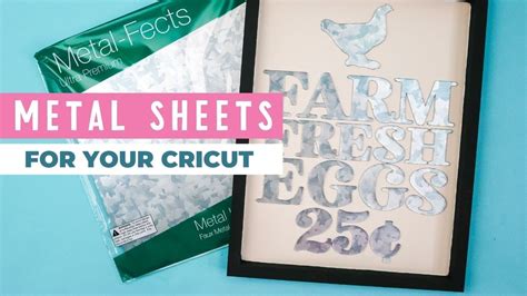 metal fects craft sheets|cricut metal sheets.